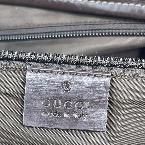 Authentic Gucci Interlocking GG Monogram Canvas Messenger Laptop Shoulder Bag 22 - Picture 6 of 9